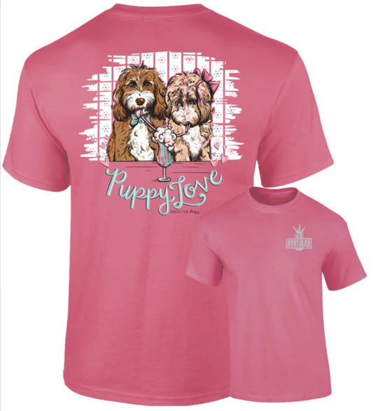 Southernology® Puppy Love Comfort Color Crunchberry T-Shirt