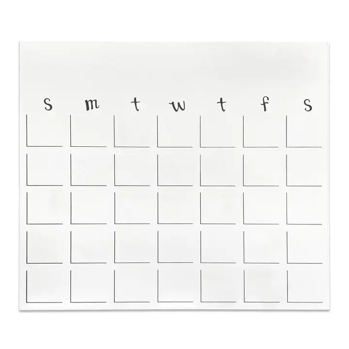 Roeda Studio Dry Erase Magnetic Calendar - 15"H X 17"W