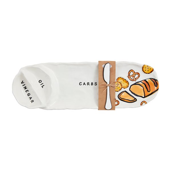 MUD PIE OIL AND VINEGAR DIPPING TRAY SET