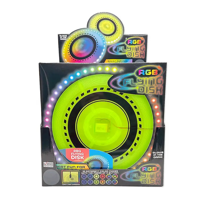 Rgb Glow in the Dark Light-Up Flying Disc