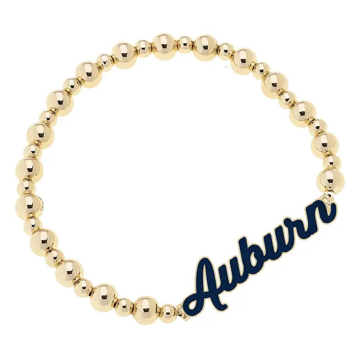 Canvas Style Auburn Tigers Autograph Enamel Stretch Bracelet