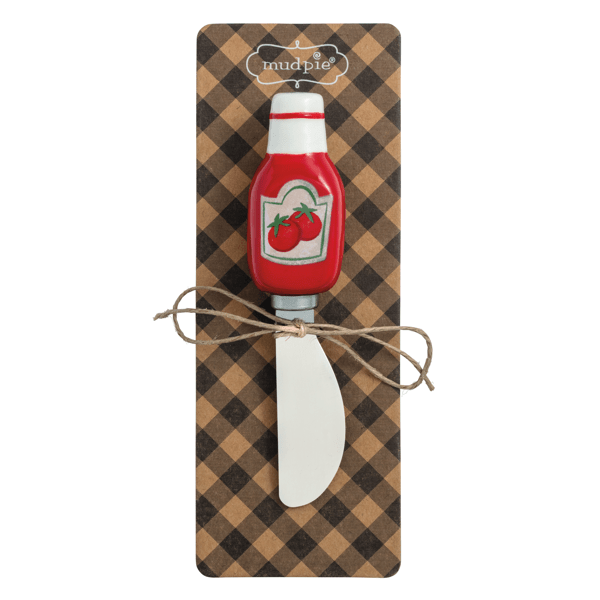 MUD PIE KETCHUP CERAMIC SPREADER