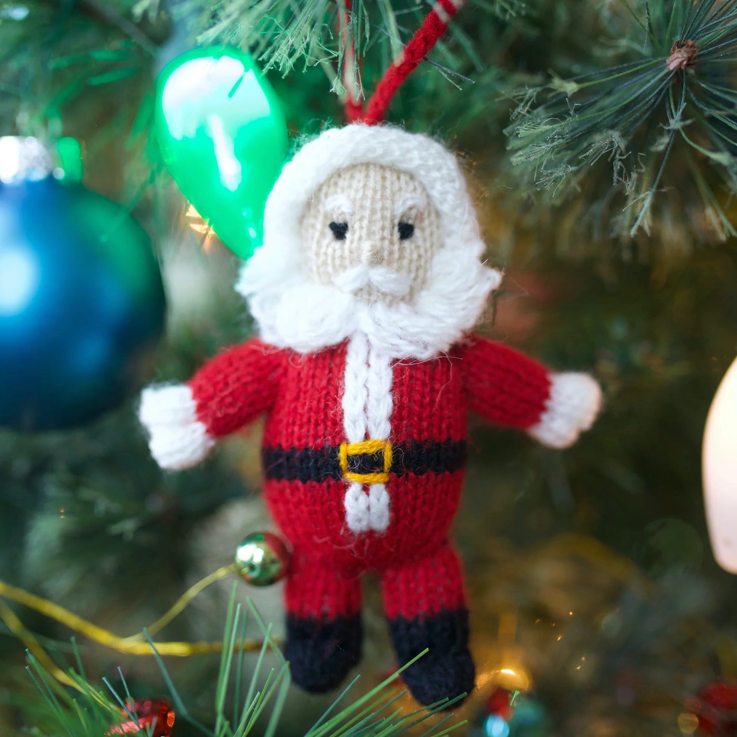 Ornaments 4 Orphans Premium Santa Ornament, Knit Wool