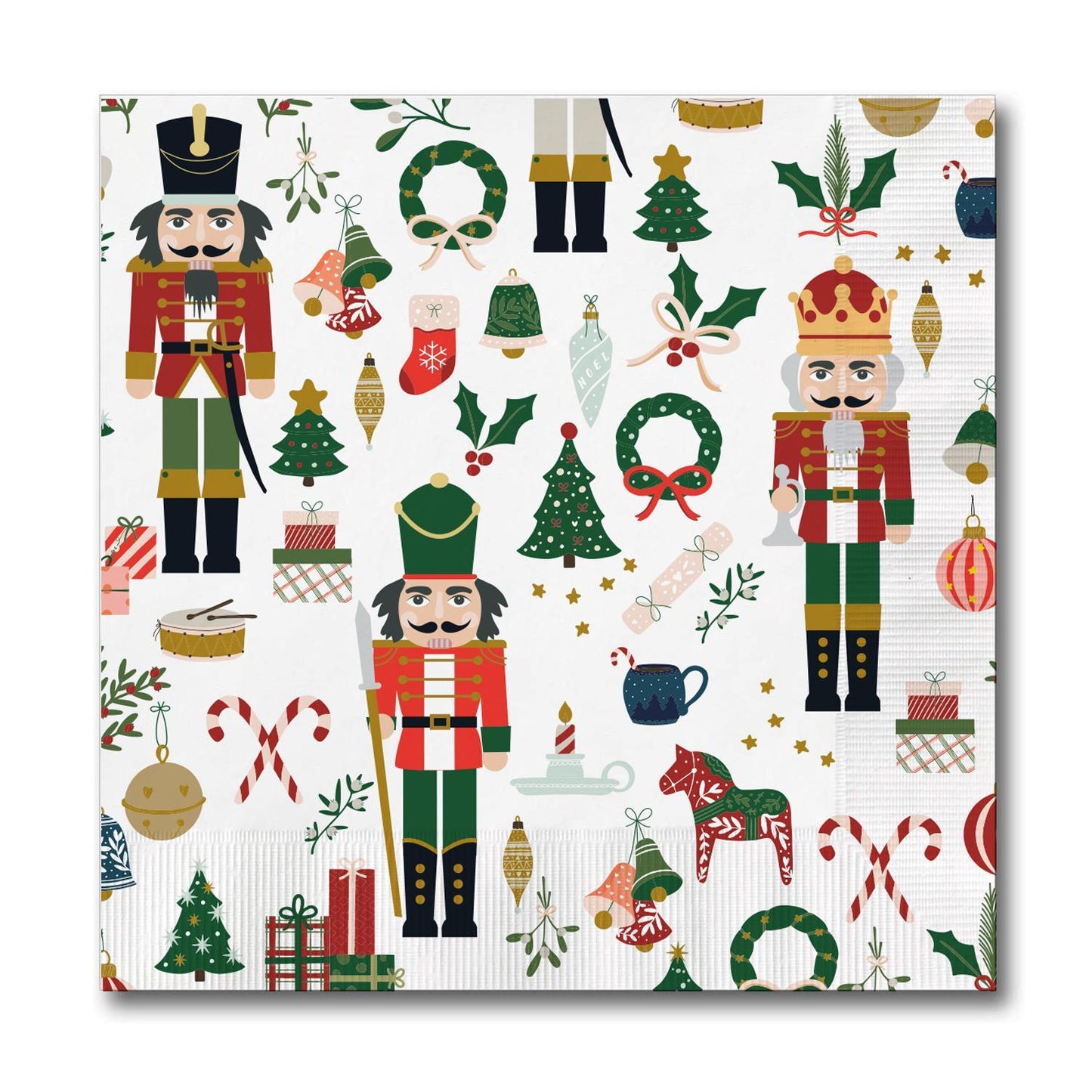 Mary Square Cocktail Napkins Traditional Nutcracker