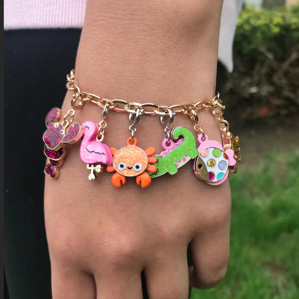 Charm It! Gold Glitter Tropical Fish Charm