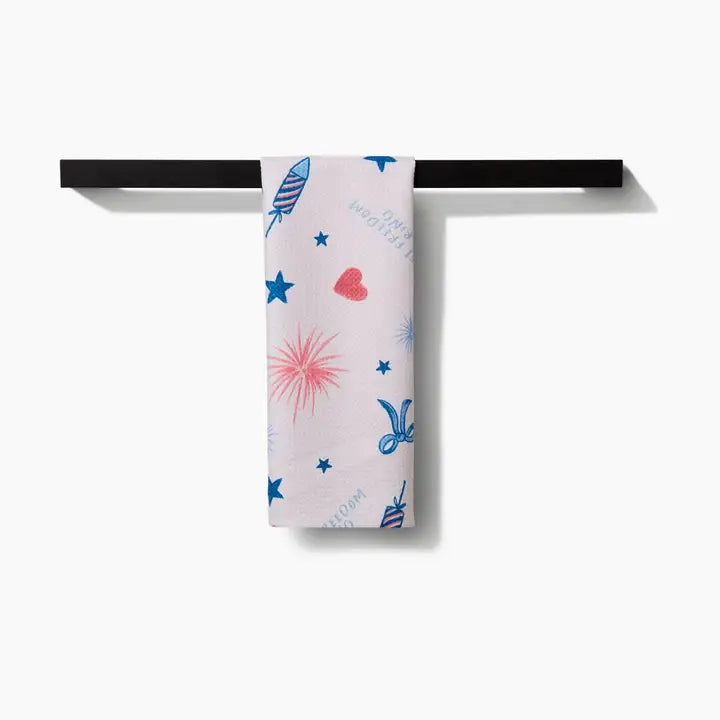 Geometry Freedom Tea Towel