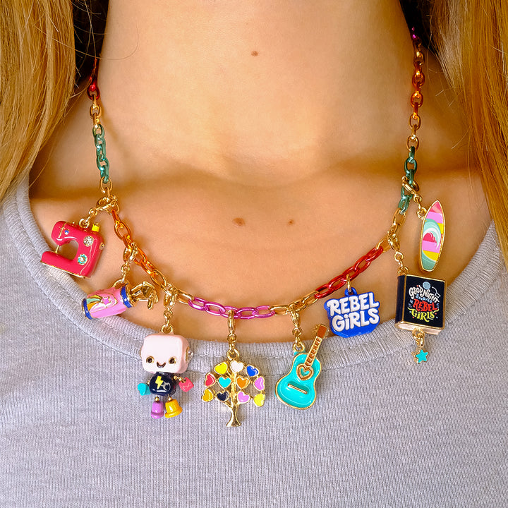 CHARM IT! Gold Rebel Girls Guitar Charm