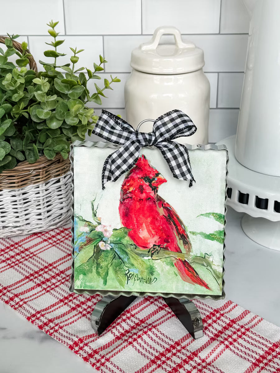 The Round Top Collection Mini Art Spring Cardinal