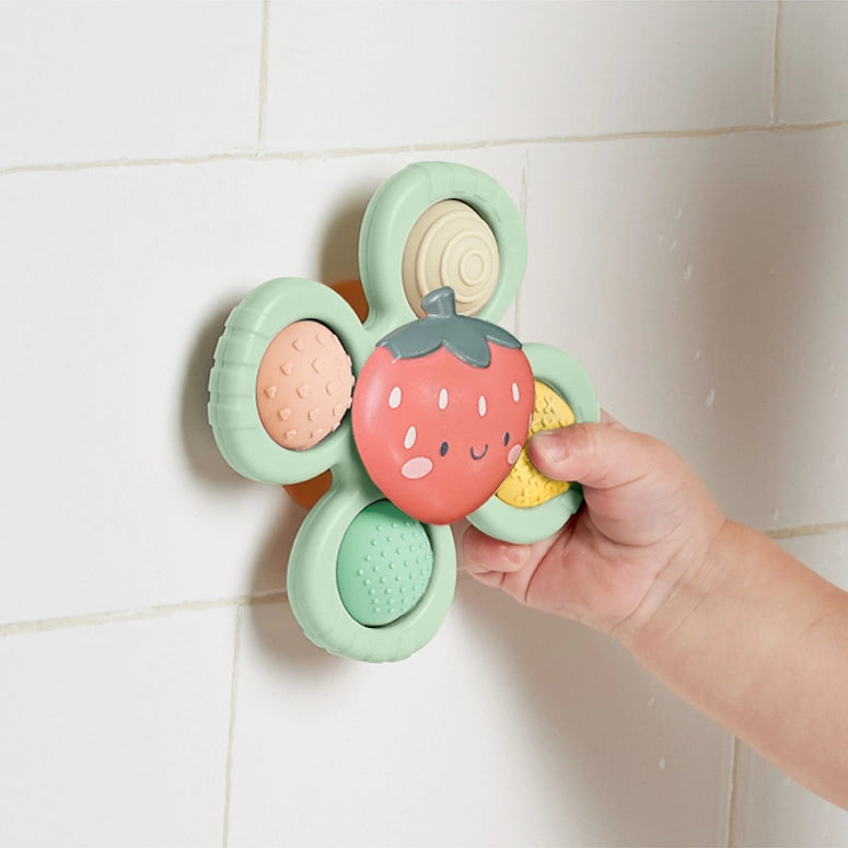 Itzy Ritzy Pop & Whirl™ - Bath + Travel Toy-Strawberry