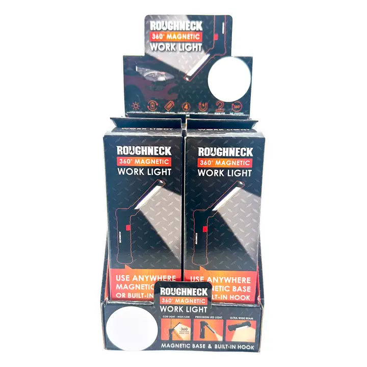 Roughneck Rechargeable Led Flashlight with Magnetic Base