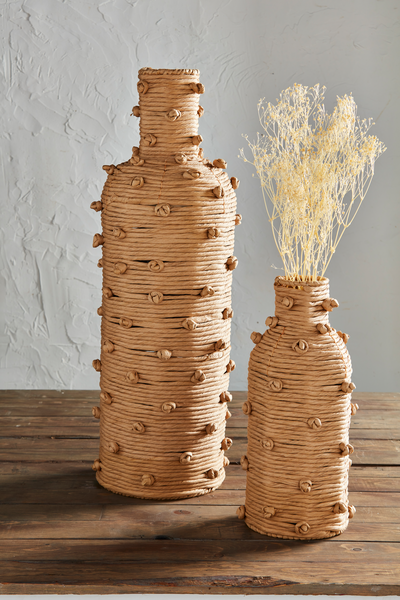 MUD PIE KNOTTED ROPE VASE