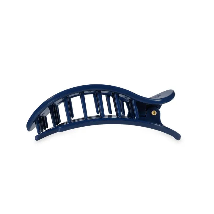 Teleties Flat Round Hair Clip | Medium | Atlanta Braves