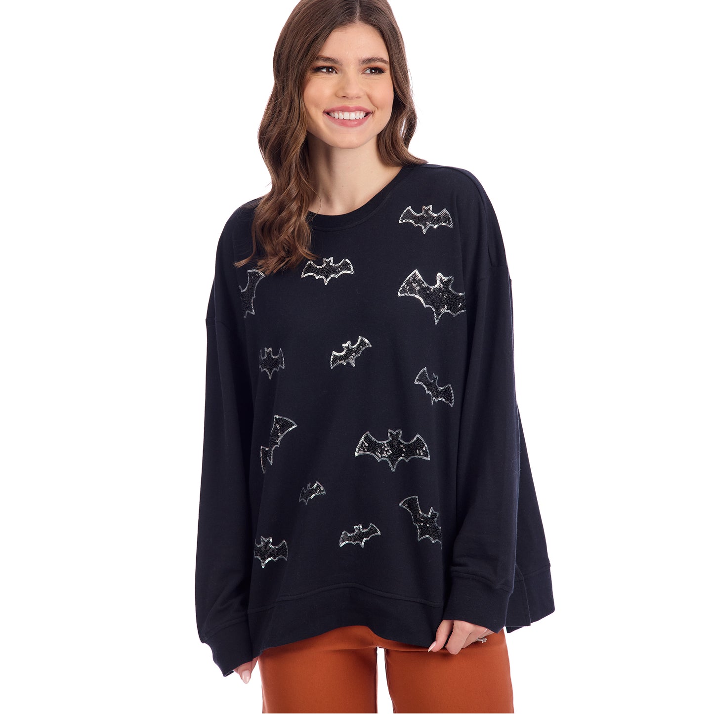 MUD PIE HALLOWEEN SPARKLE SWEATSHIRT