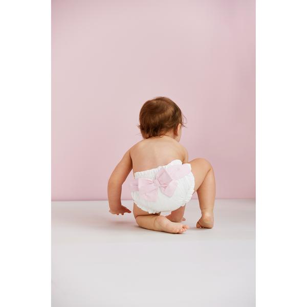 MUD PIE WHITE DIAPER COVER