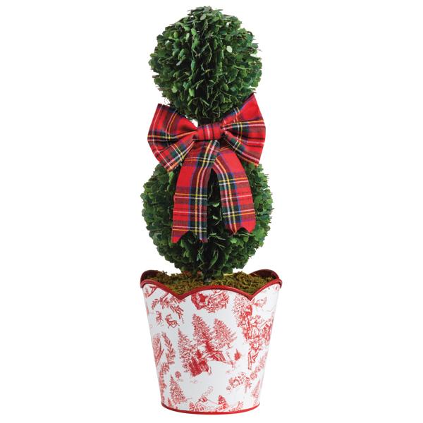 MUD PIE SMALL TOILE BOXWOOD