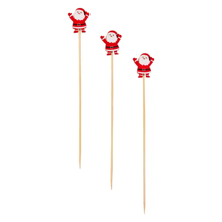 Sophistiplate Santa Large Cocktail Picks/30pk