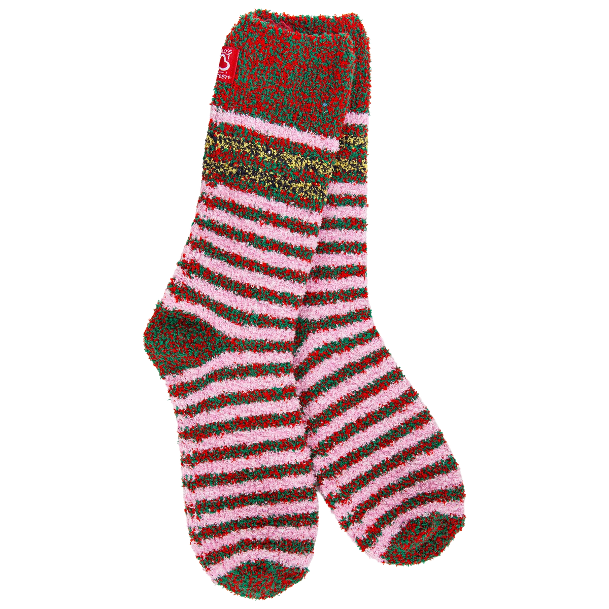 World's Softest Socks Holiday Multi Crew-Merry Multi