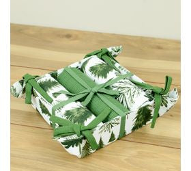 Pd HOME 3 PC GRN/WHT TREE TOWEL GIFT SET