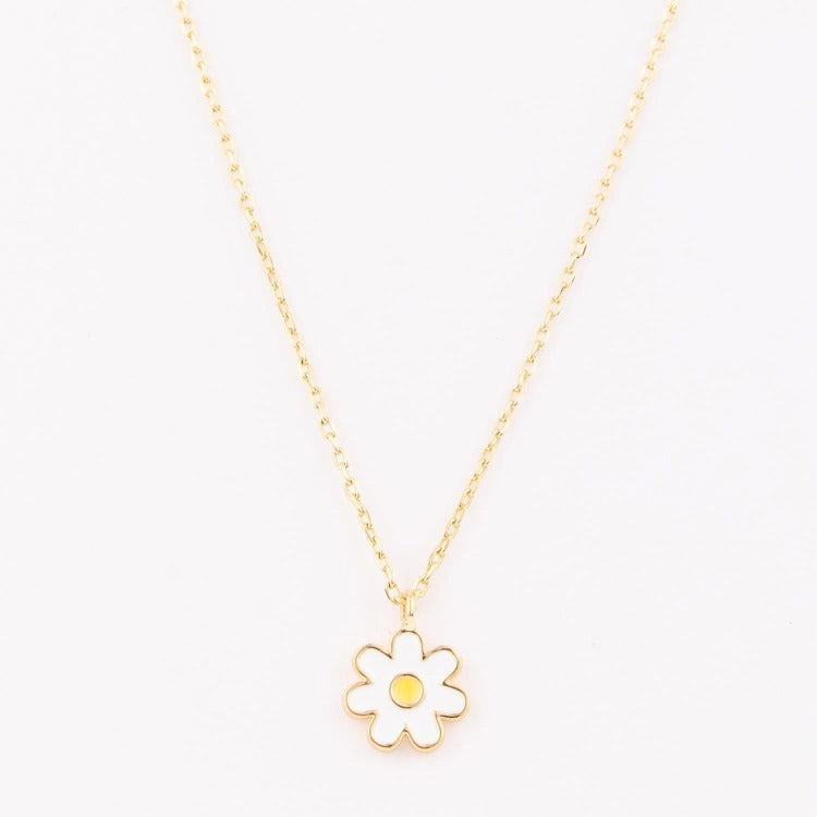 Michelle McDowell Girl Necklace | White Daisy