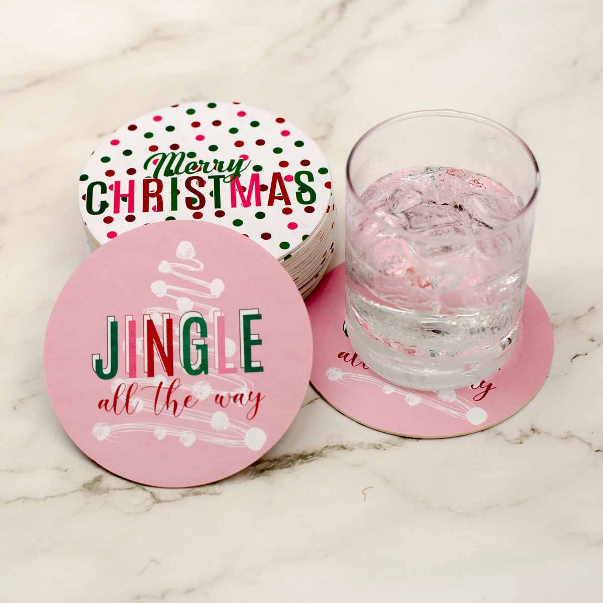 Christmas Reversible Paper Coasters