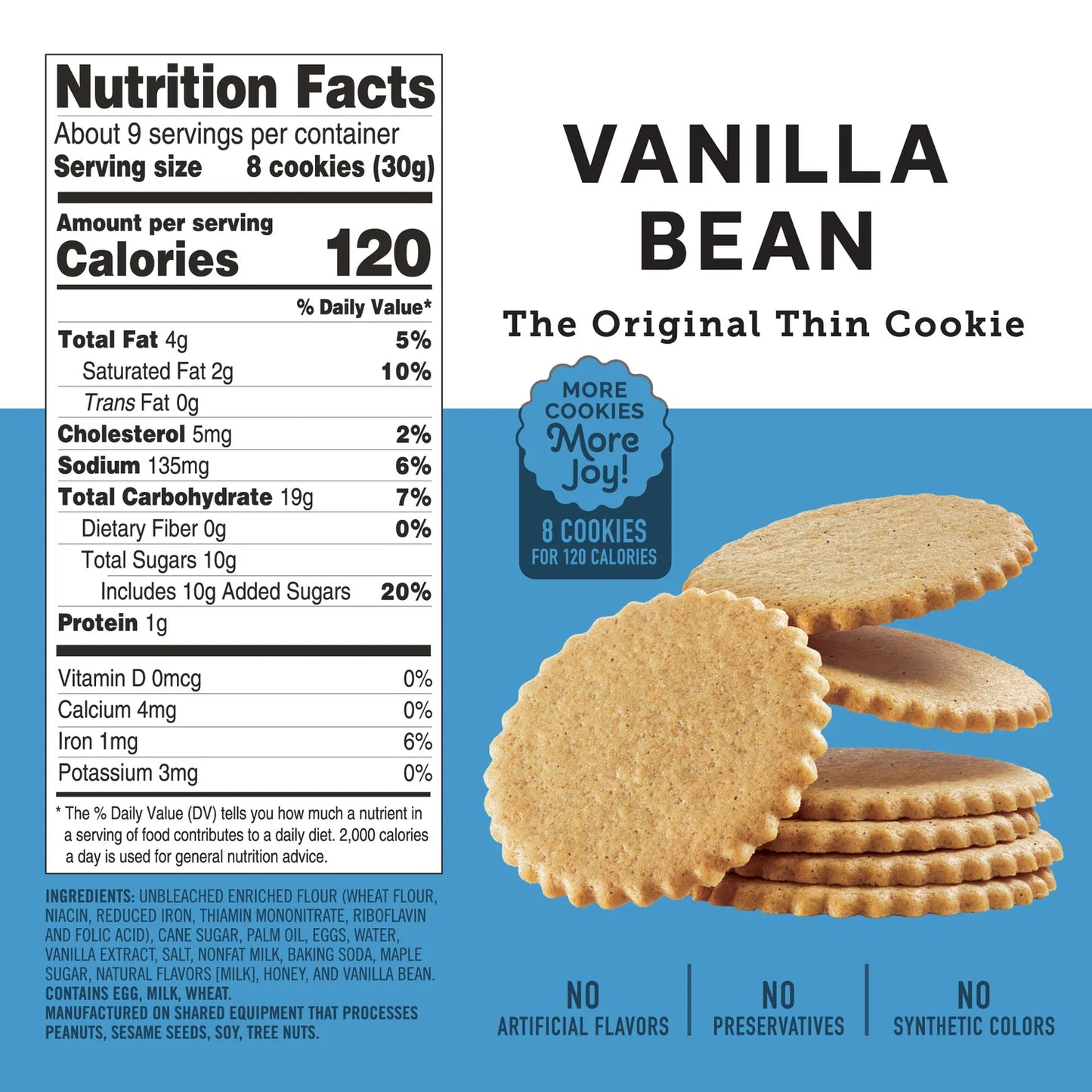 DEWEY'S BAKERY VANILLA BEAN COOKIES