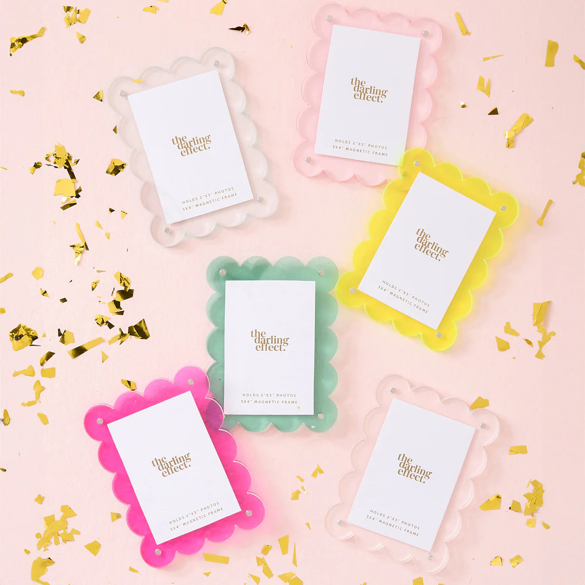 The Darling Effect Pale Pink Mini Acrylic Frame Magnet