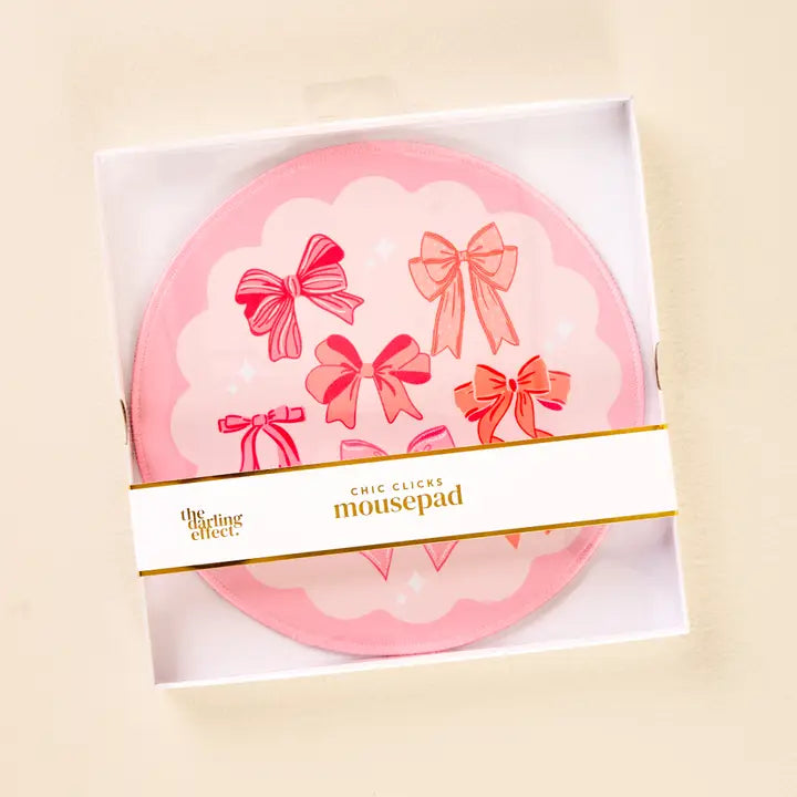 The Darling Effect Chic Clicks Mouse Pad-Blushing Bows
