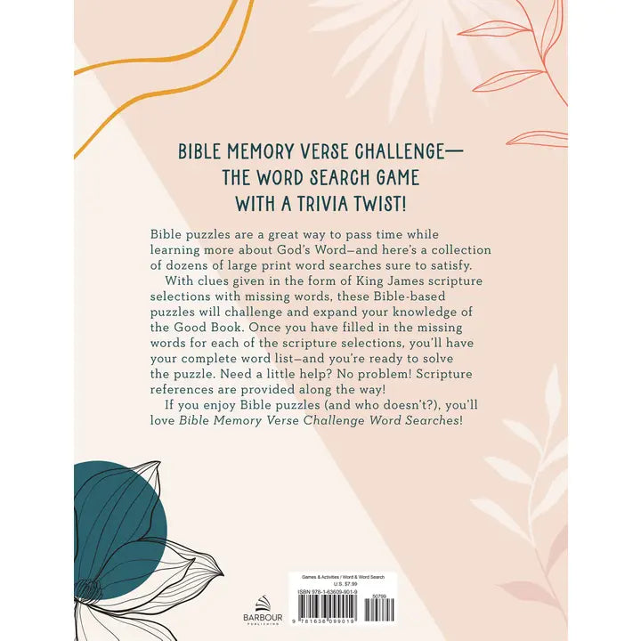Bible Memory Verse Challenge Word Searches Large Print