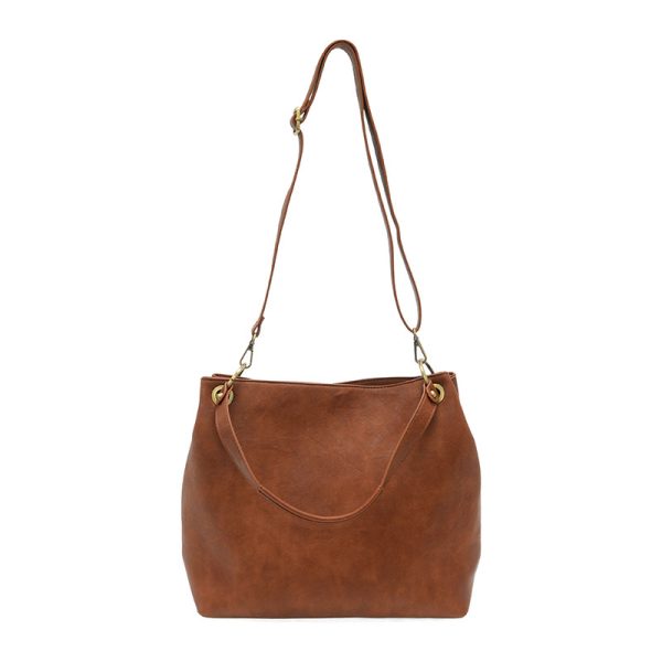 Joy Susan Jem Bucket Shoulder Bag-Saddle