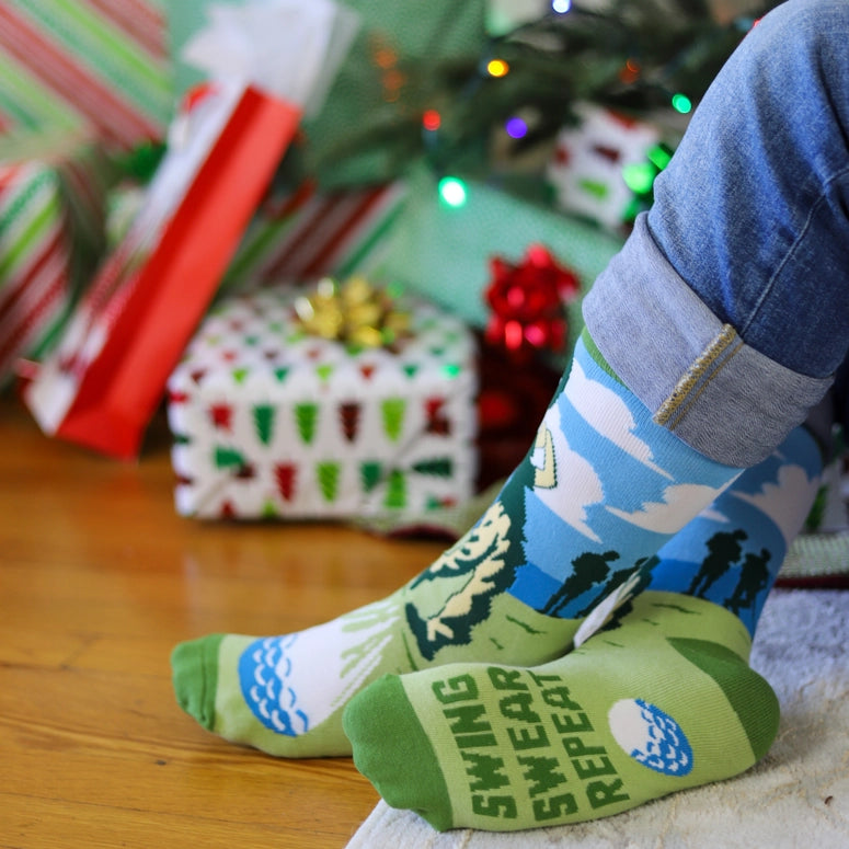 Lavley Swing Swear Repeat Golf Socks