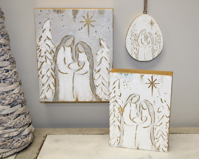 Trade Cie Handpainted Canvas Art, Holy Family