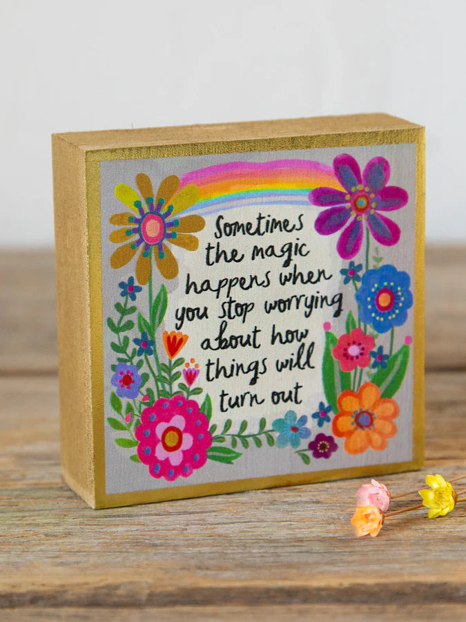 Natural Life Tiny Block Keepsake-Magic Happens