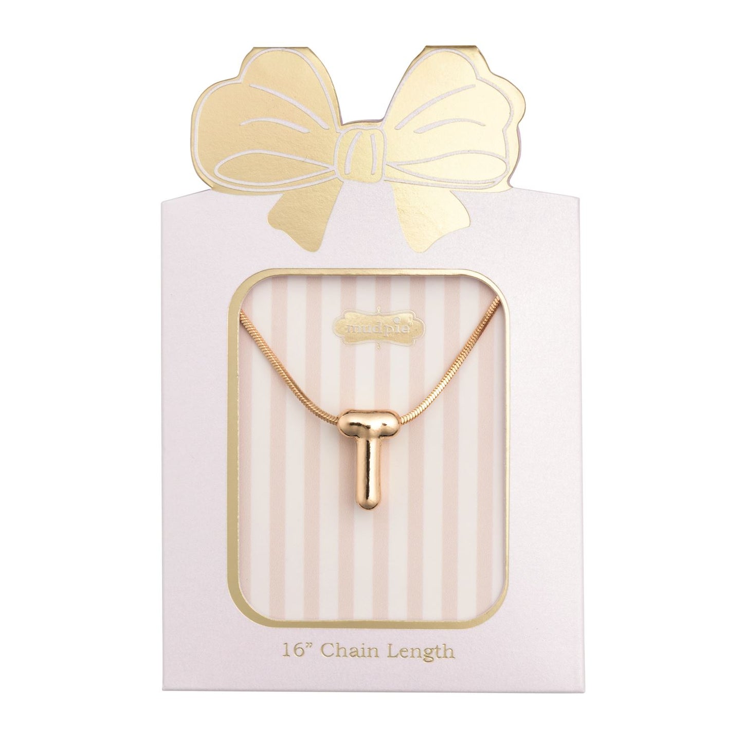 MUD PIE T INITIAL NECKLACE