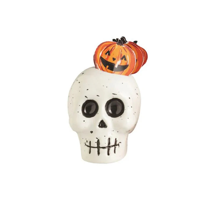 Mud Pie Halloween Skull Toothpick Holder