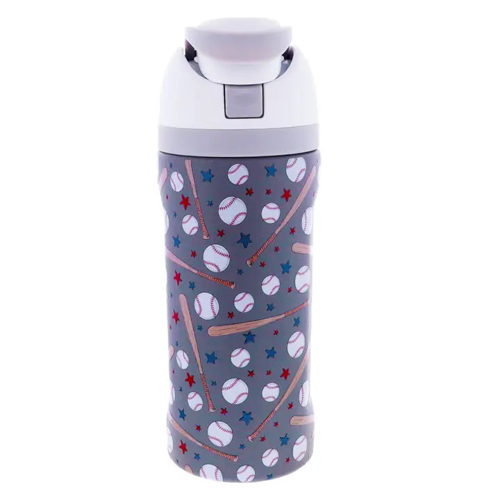 Jane Marie Kids Home Run Hero 16 oz. Water Bottle with Straw Cap