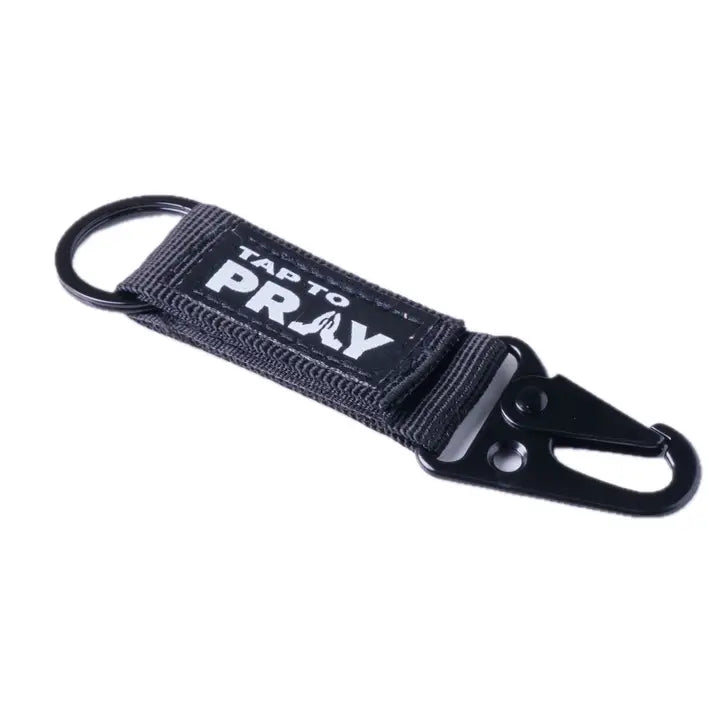 Tap To Pray® Tactical Carabiner Keychain-Black