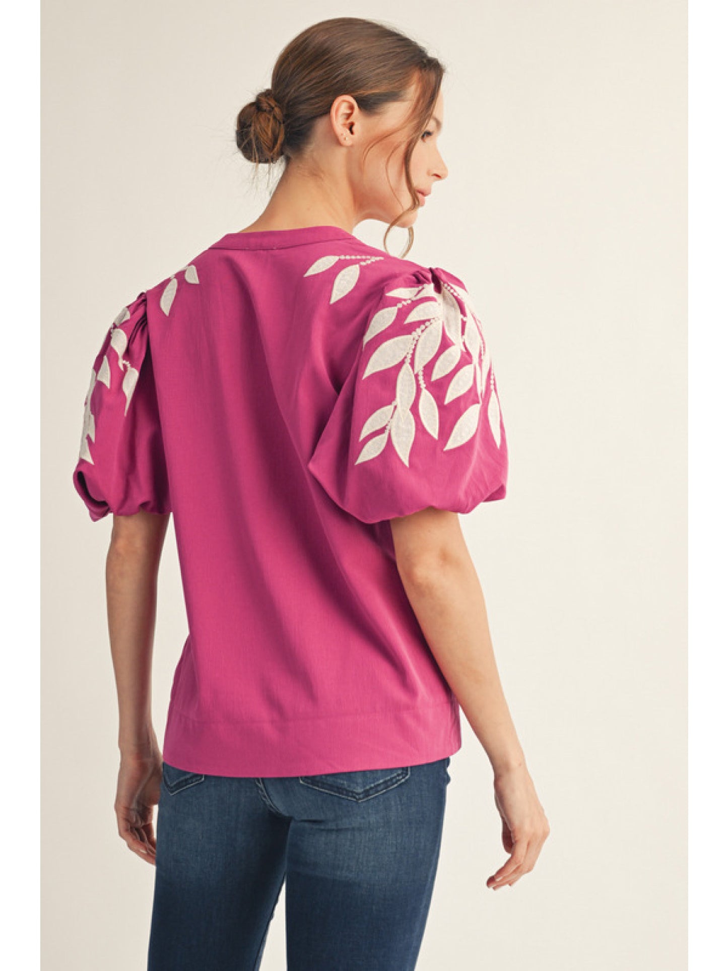 Jodifl Solid Top with Split Neck