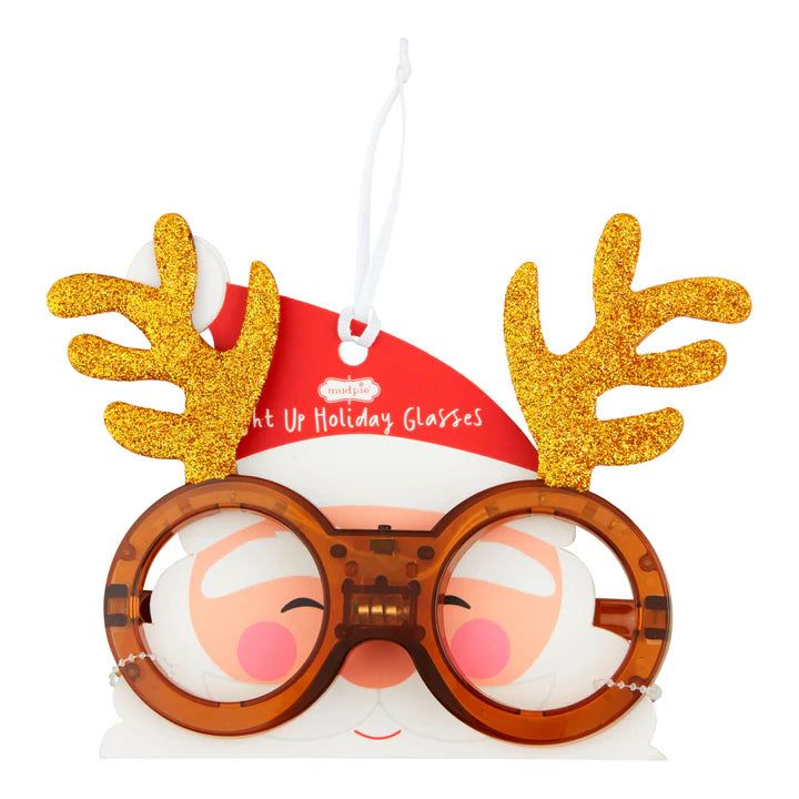 MUD PIE LED REINDEER GLASSES