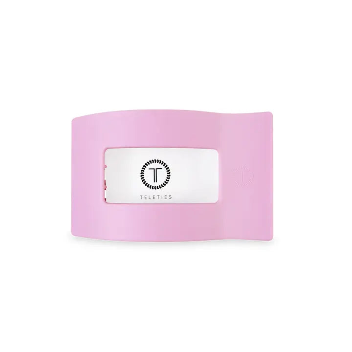 Teleties Flat Rectangle Hair Clip | Small | Merry Pinkmas