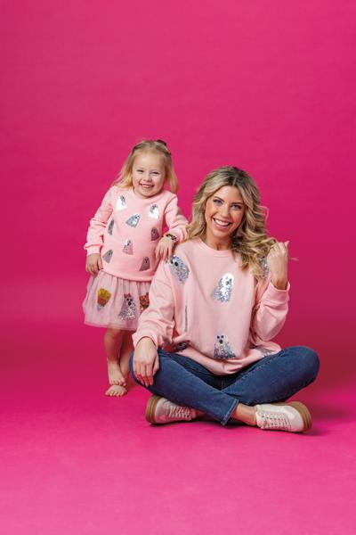 MUD PIE GHOST SPARKLE SWEATSHIRT
