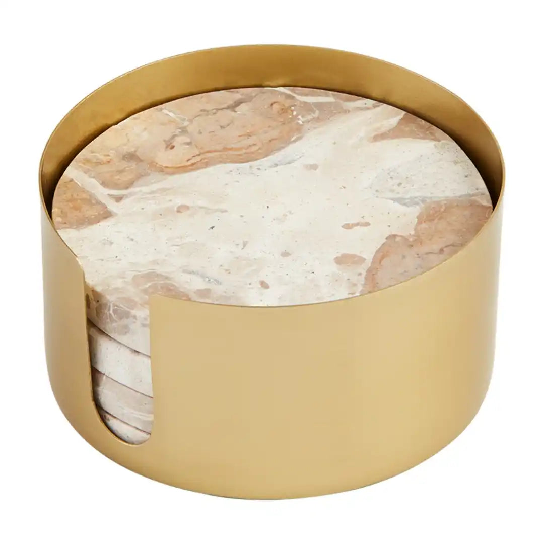 MUD PIE MARBLE COASTER SET