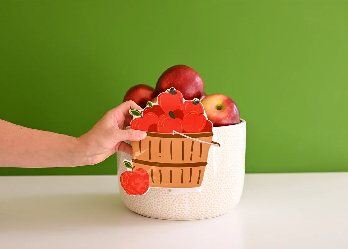 HAPPY EVERYTHING! BASKET OF APPLES BIG ATTACHMENT