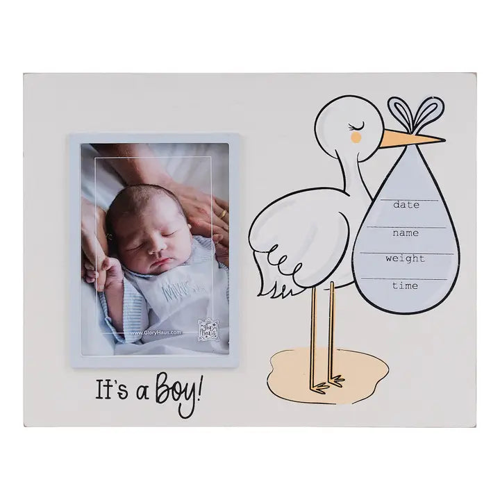 Glory Haus Stork It's A Boy Frame