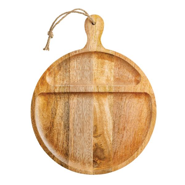 MUD PIE ROUND LARGE SITTER WOOD BOARD