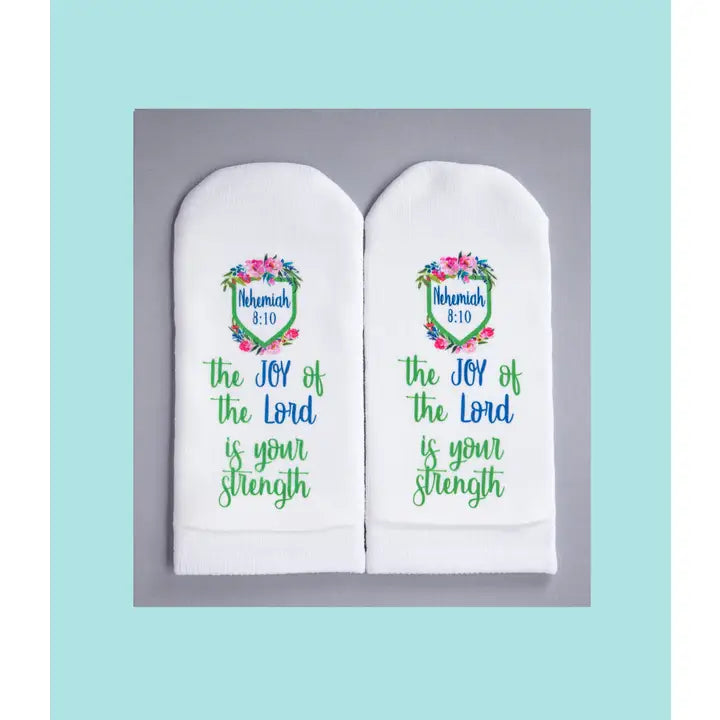 Standing on the Word Socks Neh. 8:10 - Joy of the Lord Is Your Strength