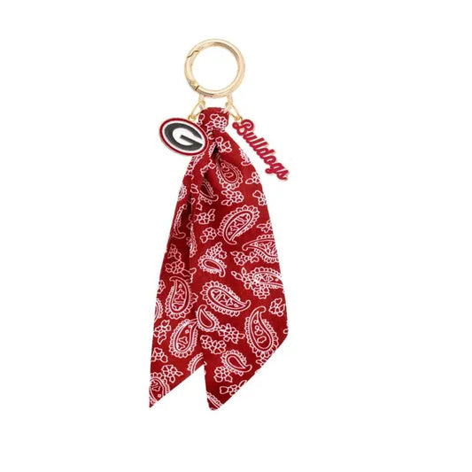 Canvas Style Georgia Bulldogs Logo Bandana Bag Charm