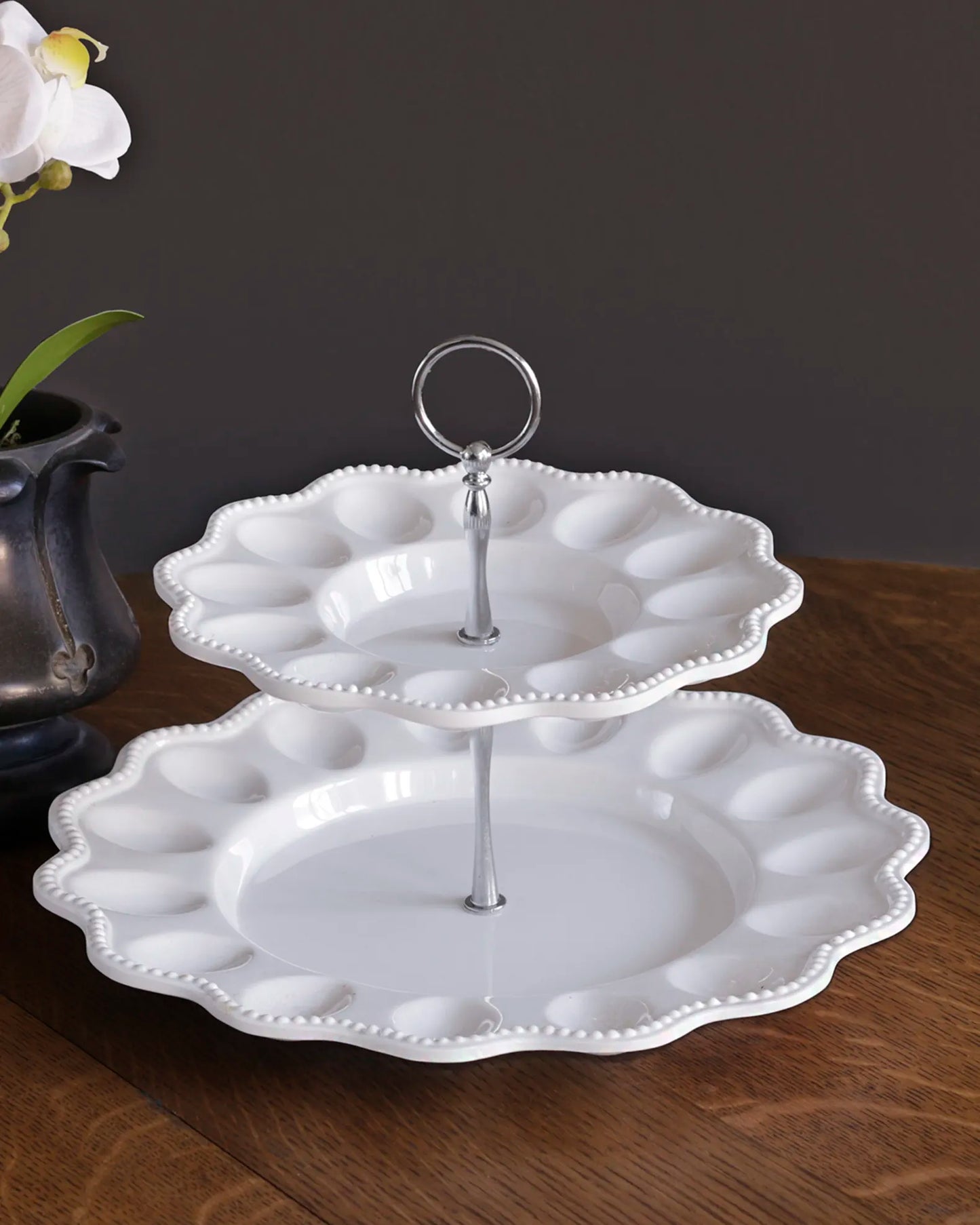 Beatriz Ball VIDA Alegria Two-Tiered Egg Server
