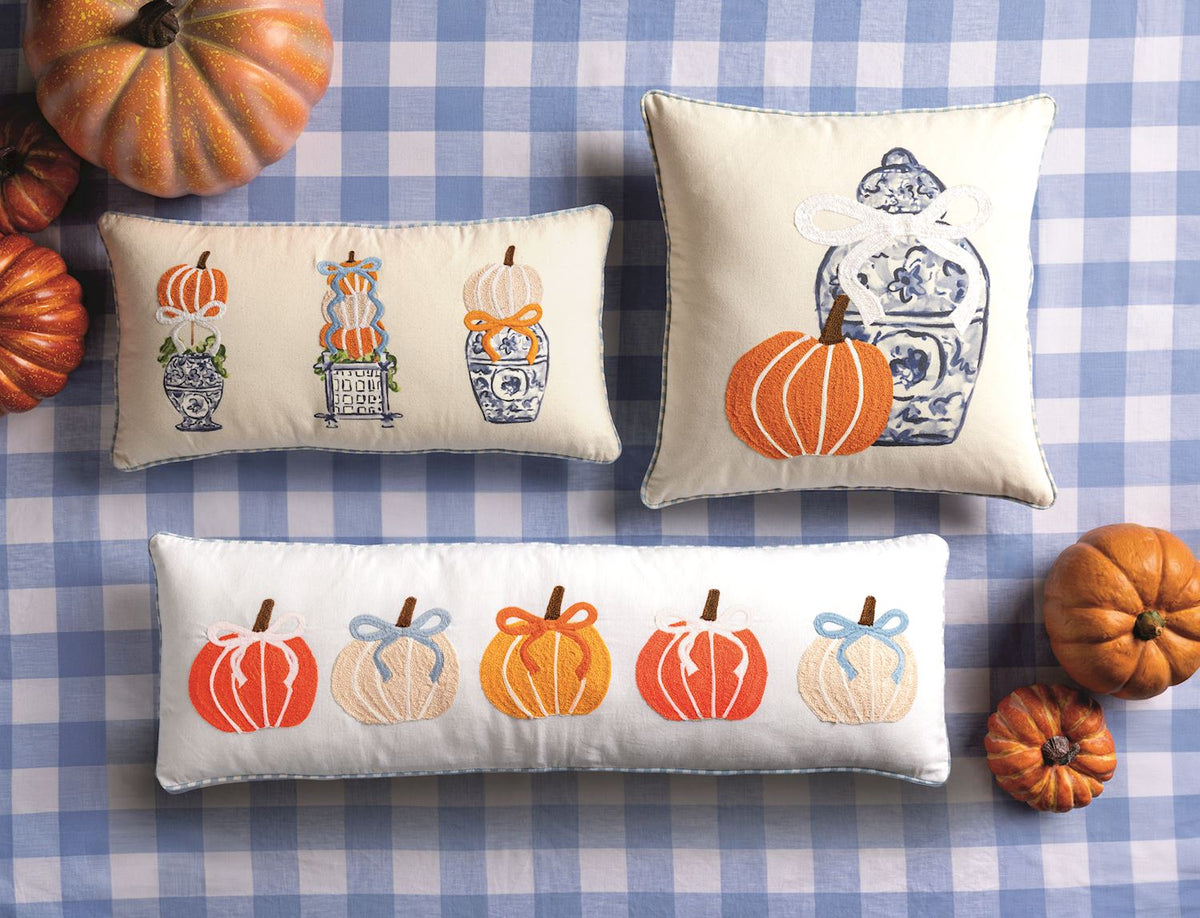 MUD PIE PUMPKIN LONG PILLOW