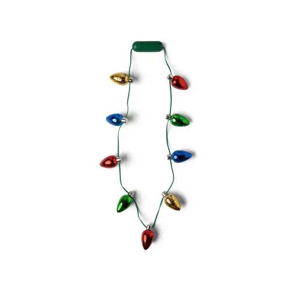 Lotsa Lites! Holiday Frost Bulb Necklace