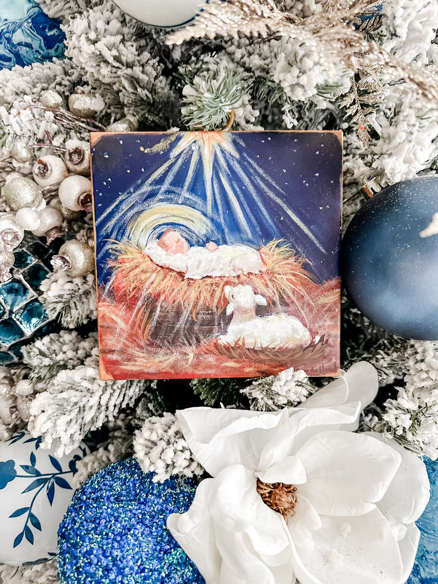 The Round Top Collection Mini Art Guardian Lamb